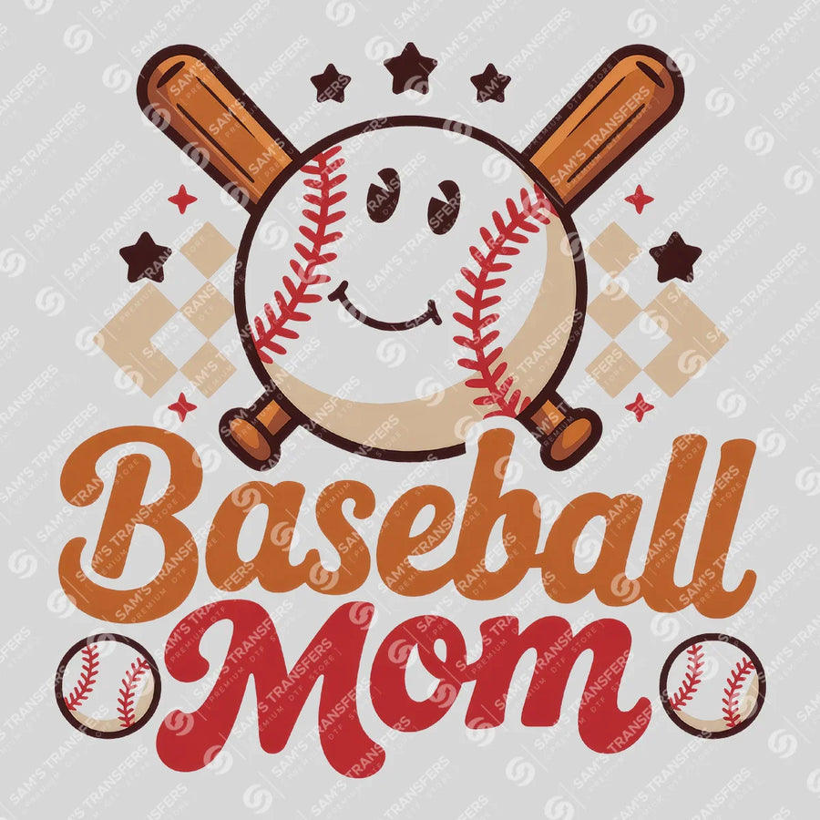 Baseball Mom Ready-to-Press DTF Transfer | SAT05737