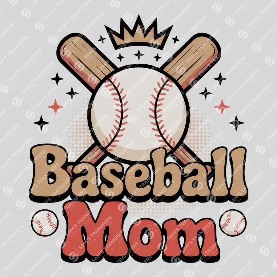 Baseball Mom Ready-to-Press DTF Transfer | SAT05738