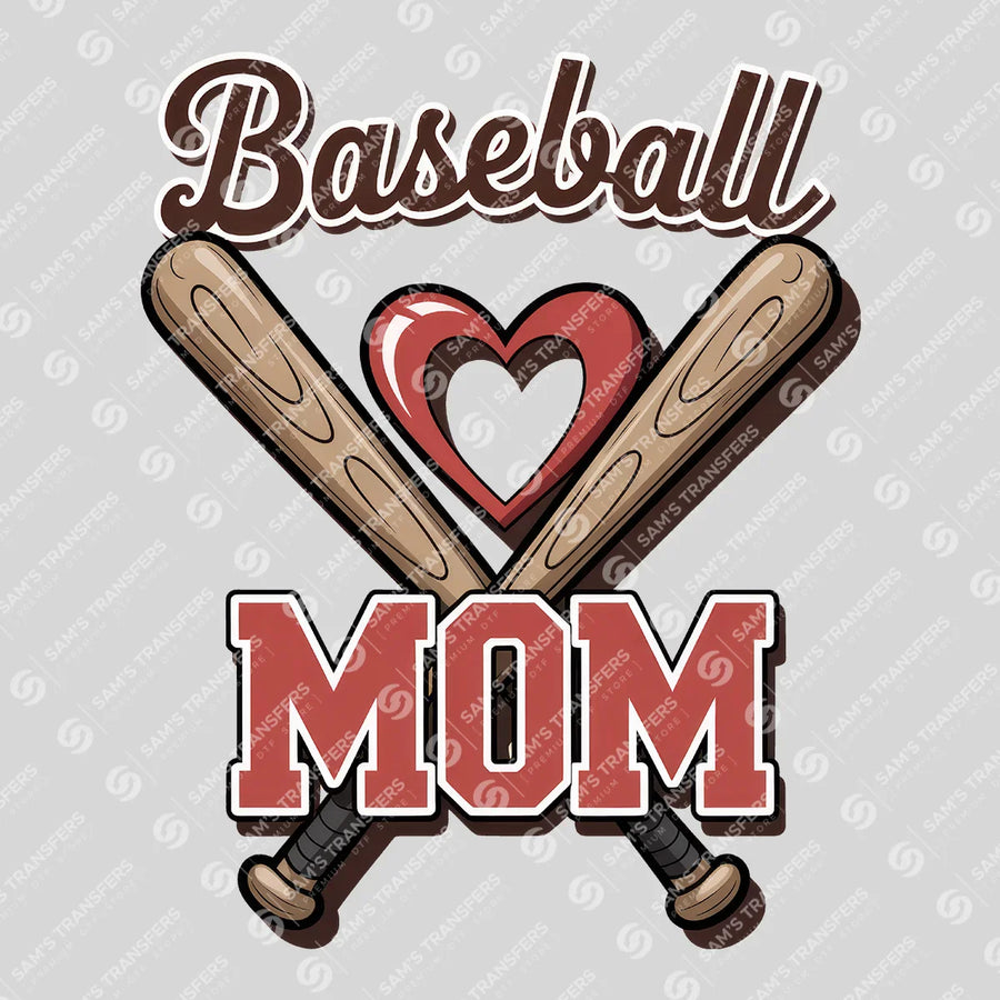 Baseball Mom Ready-to-Press DTF Transfer | SAT05742