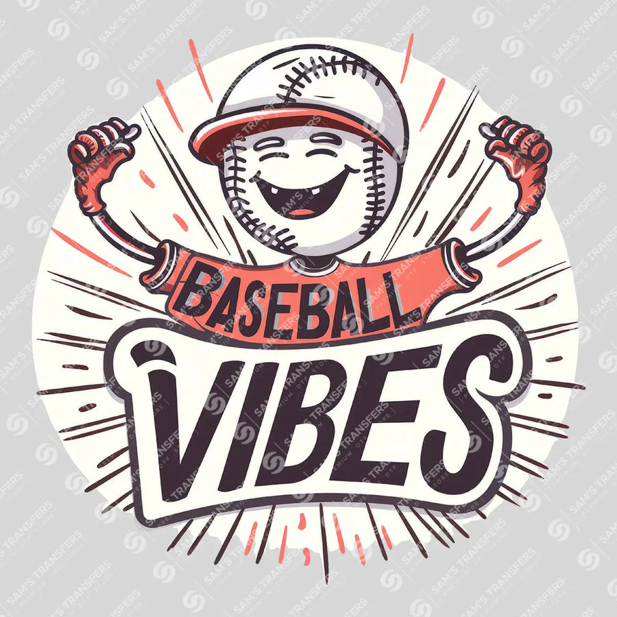 Baseball Vibes Ready-to-Press DTF Transfer | SAT05747