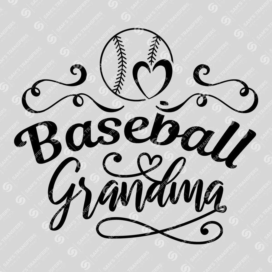 Baseball Grandma Ready-to-Press DTF Transfer | SAT05757