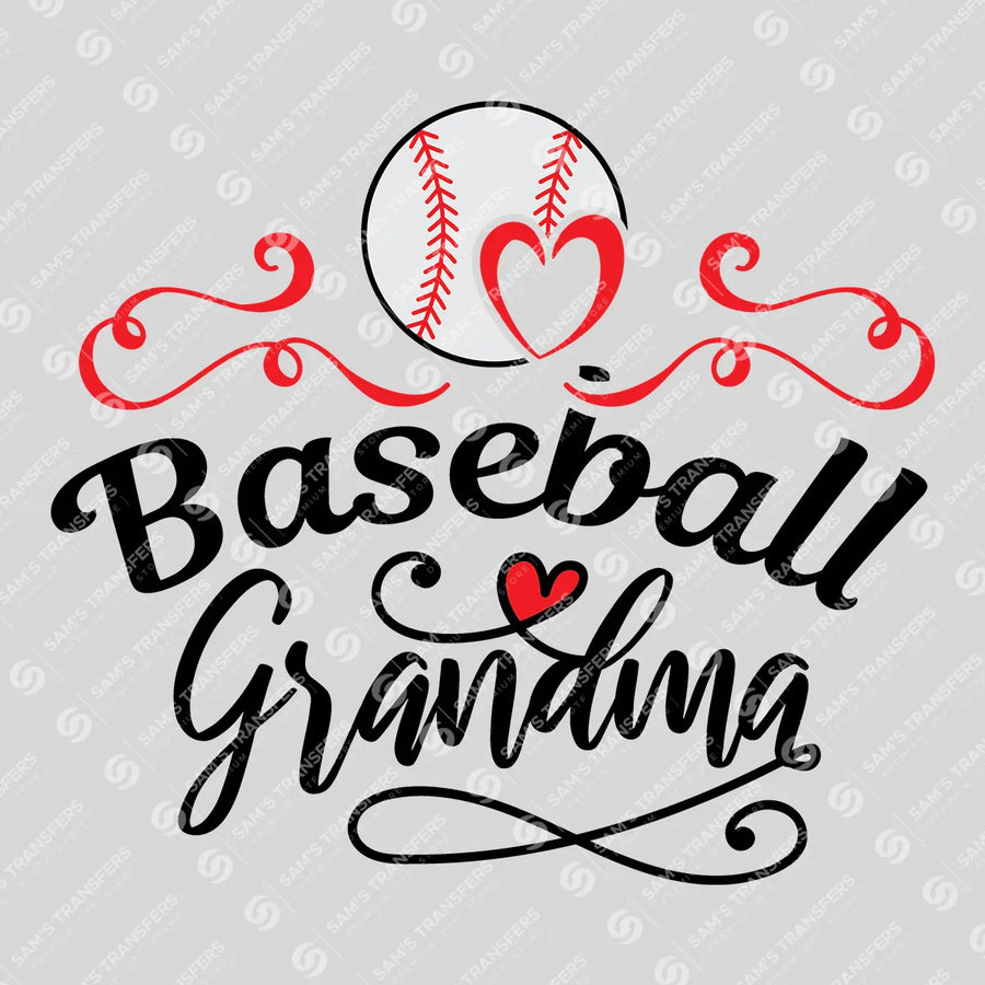 Baseball Grandma Ready-to-Press DTF Transfer | SAT05758