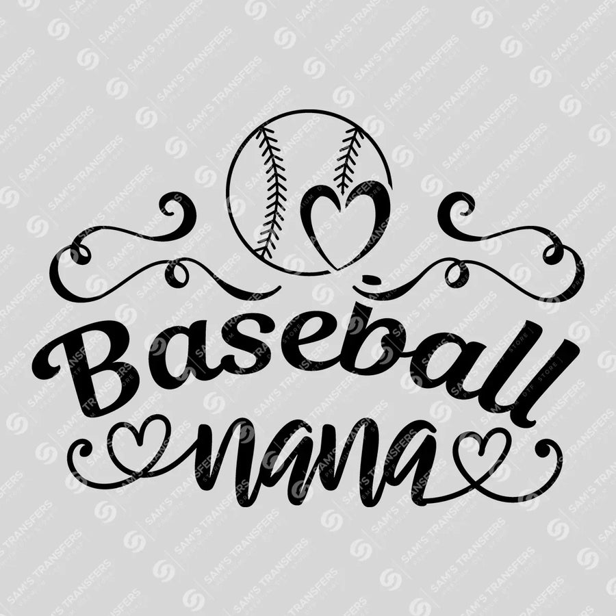 Baseball Nana Ready-to-Press DTF Transfer | SAT05759