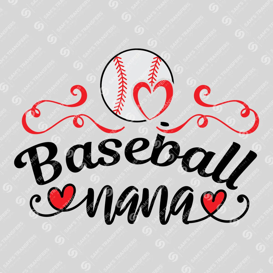 Baseball Nana Ready-to-Press DTF Transfer | SAT05760