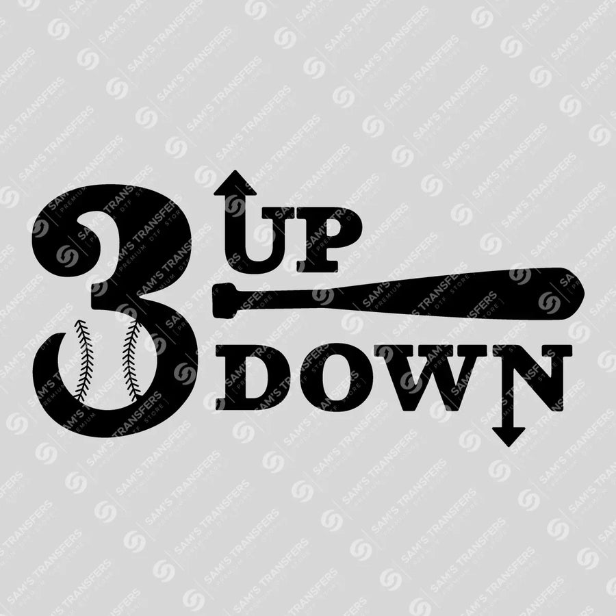 3 Up 3 Down Ready-to-Press DTF Transfer | SAT05775