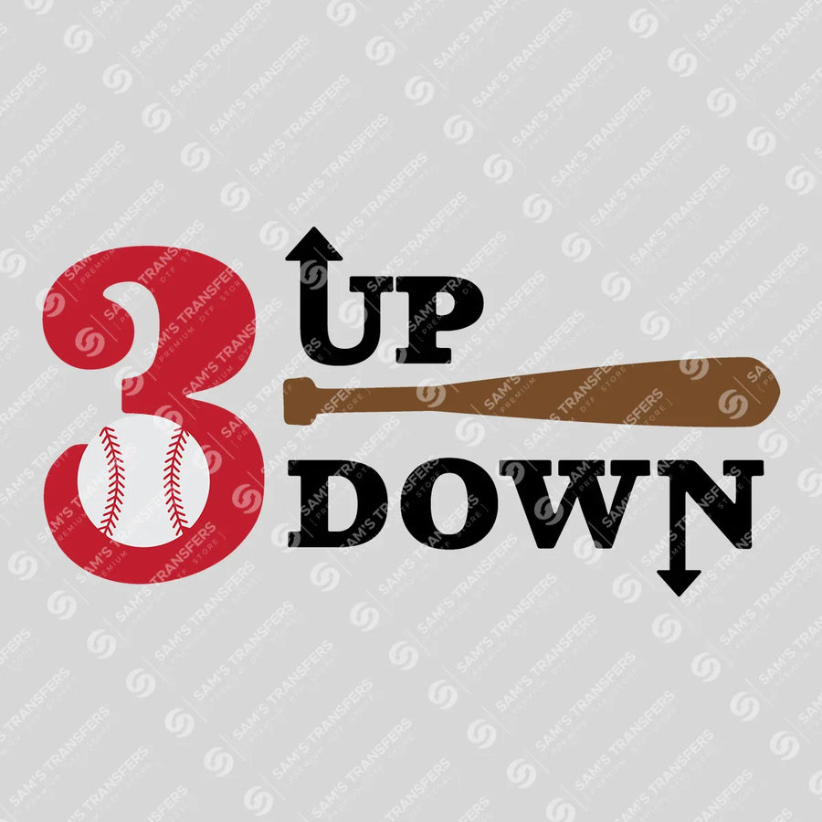 3 Up 3 Down Ready-to-Press DTF Transfer | SAT05776