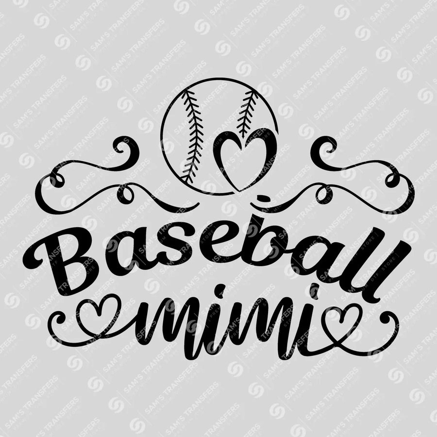 Baseball Mimi Ready-to-Press DTF Transfer | SAT05777
