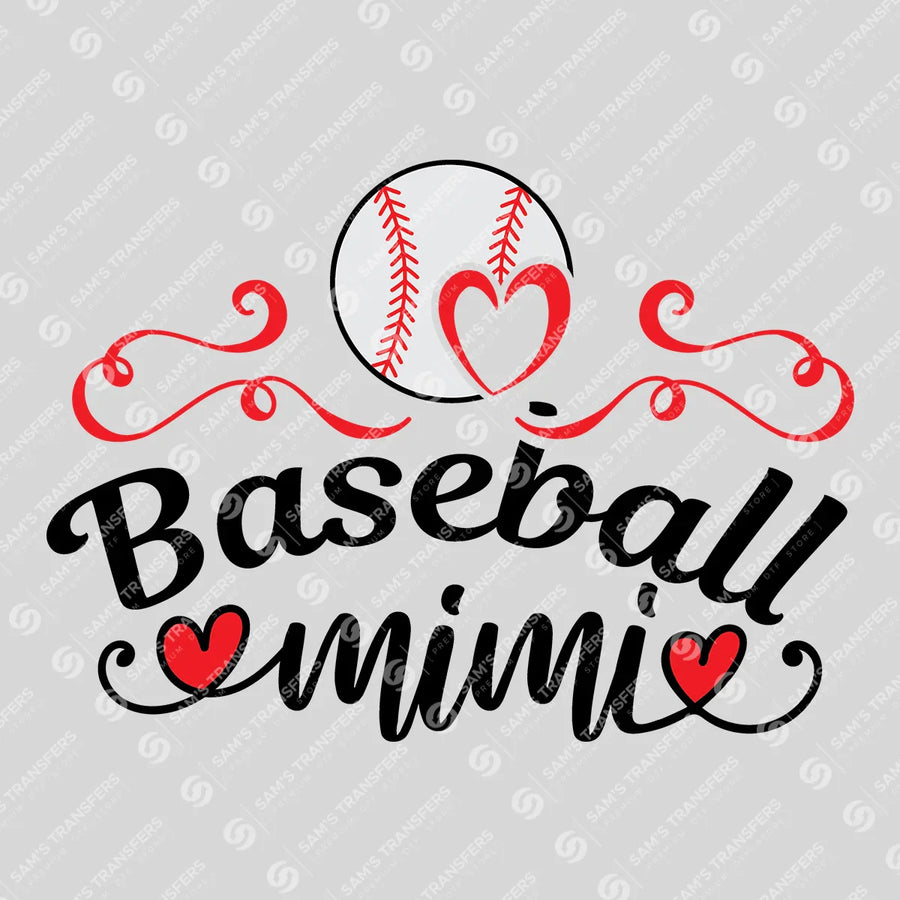 Baseball Mimi Ready-to-Press DTF Transfer | SAT05778