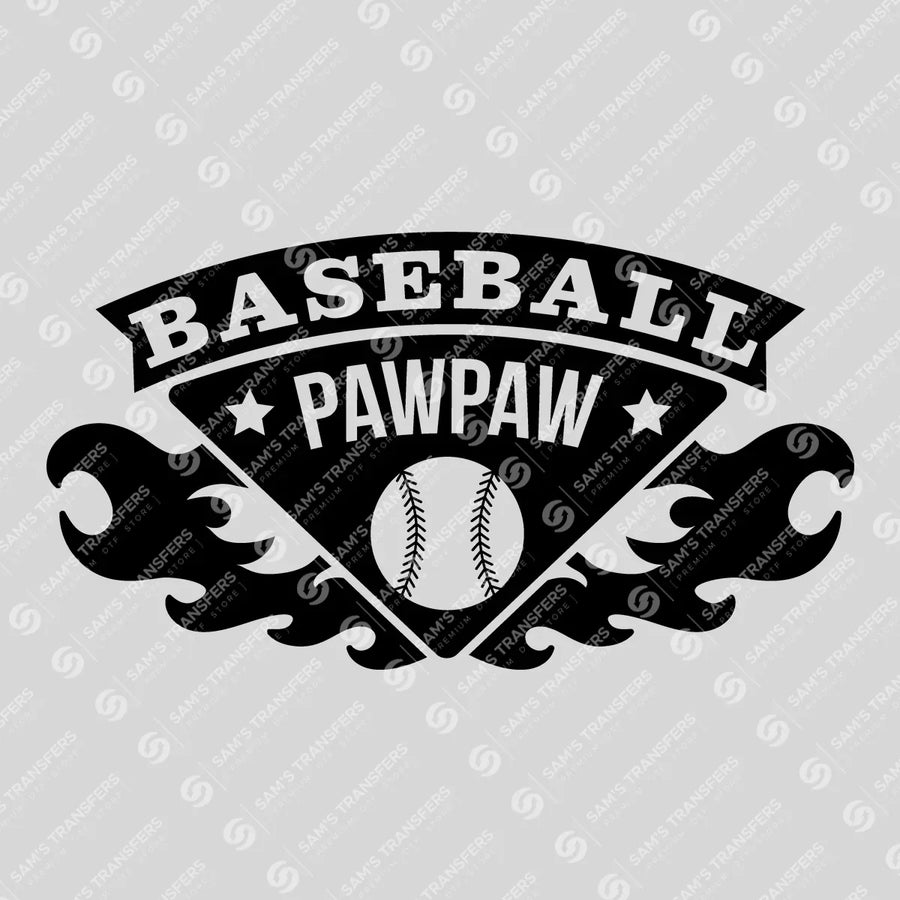 Baseball Pawpaw Ready-to-Press DTF Transfer | SAT05779