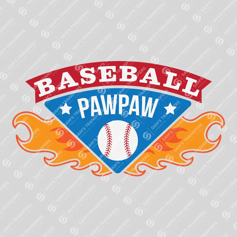Baseball Pawpaw Ready-to-Press DTF Transfer | SAT05780