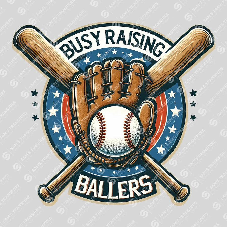 Busy Raising Ballers Ready-to-Press DTF Transfer | SAT05792