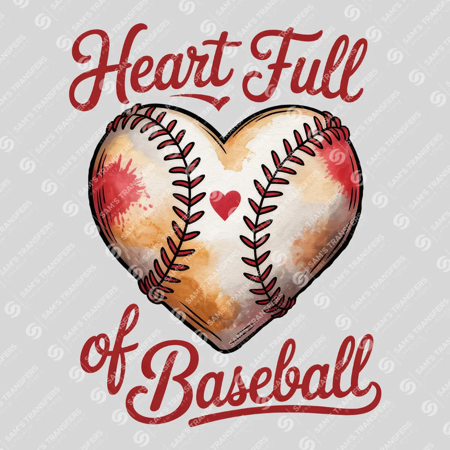 Heart Full of Baseball Ready-to-Press DTF Transfer | SAT05797