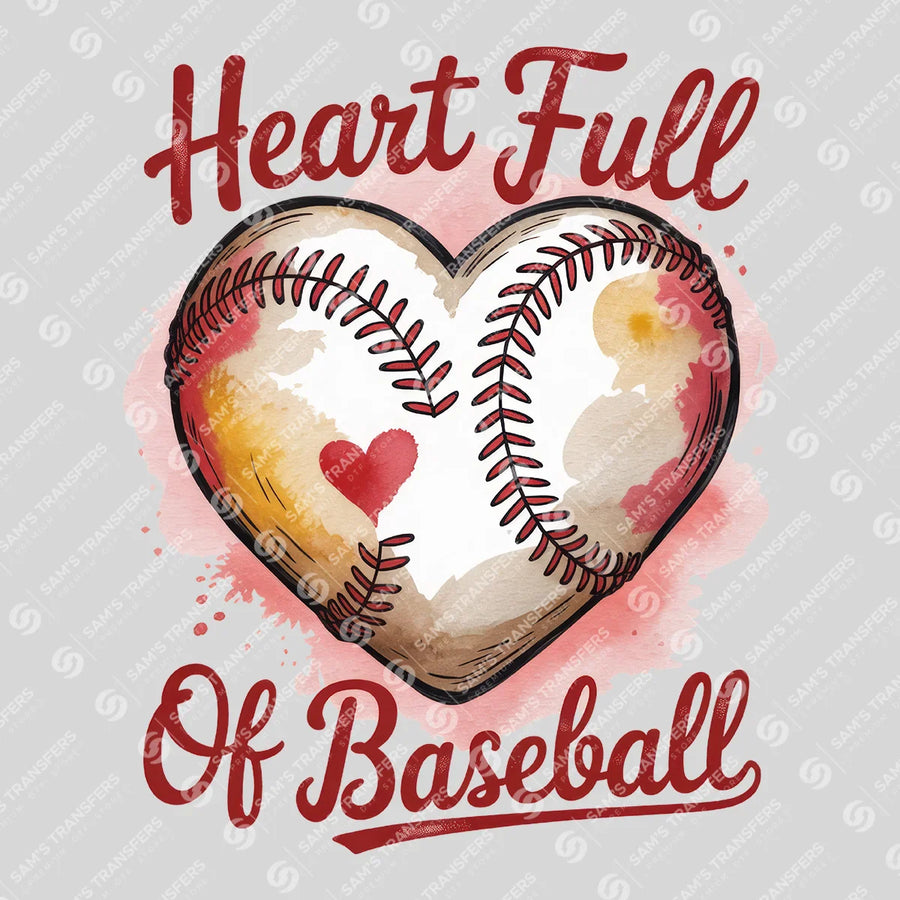 Heart Full of Baseball Ready-to-Press DTF Transfer | SAT05798