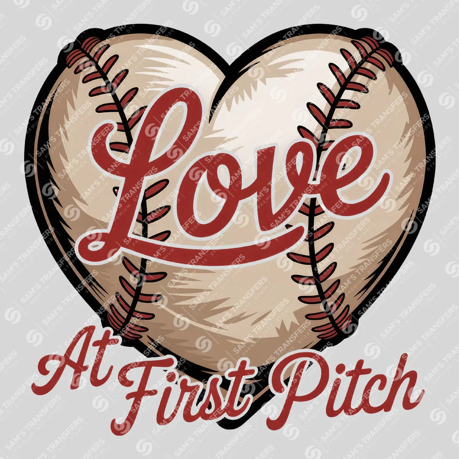 Love at First Pitch Ready-to-Press DTF Transfer | SAT05814