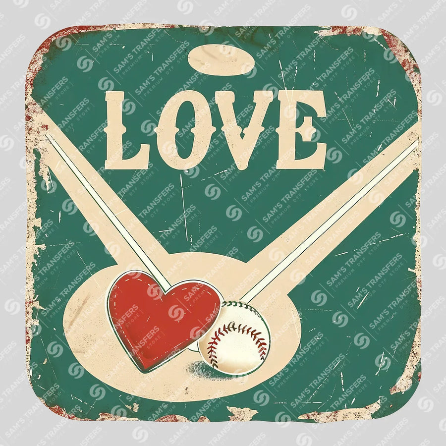 Love Baseball Ready-to-Press DTF Transfer | SAT05815
