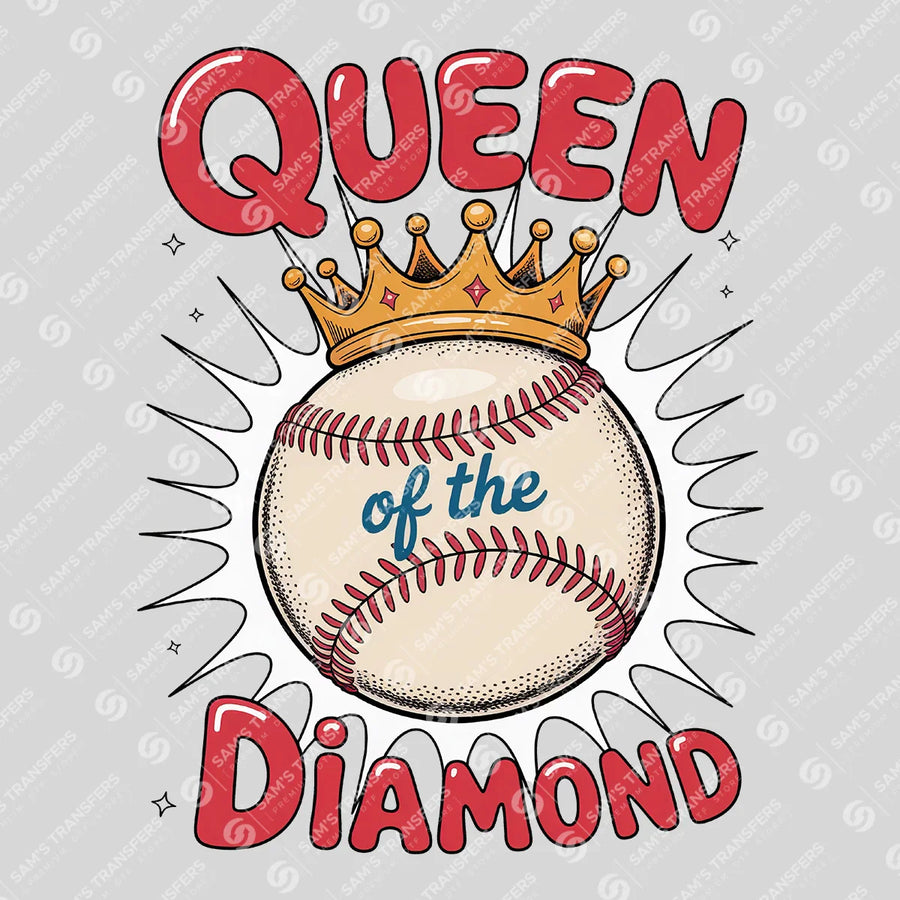 Queen of the Diamond Ready-to-Press DTF Transfer | SAT05820
