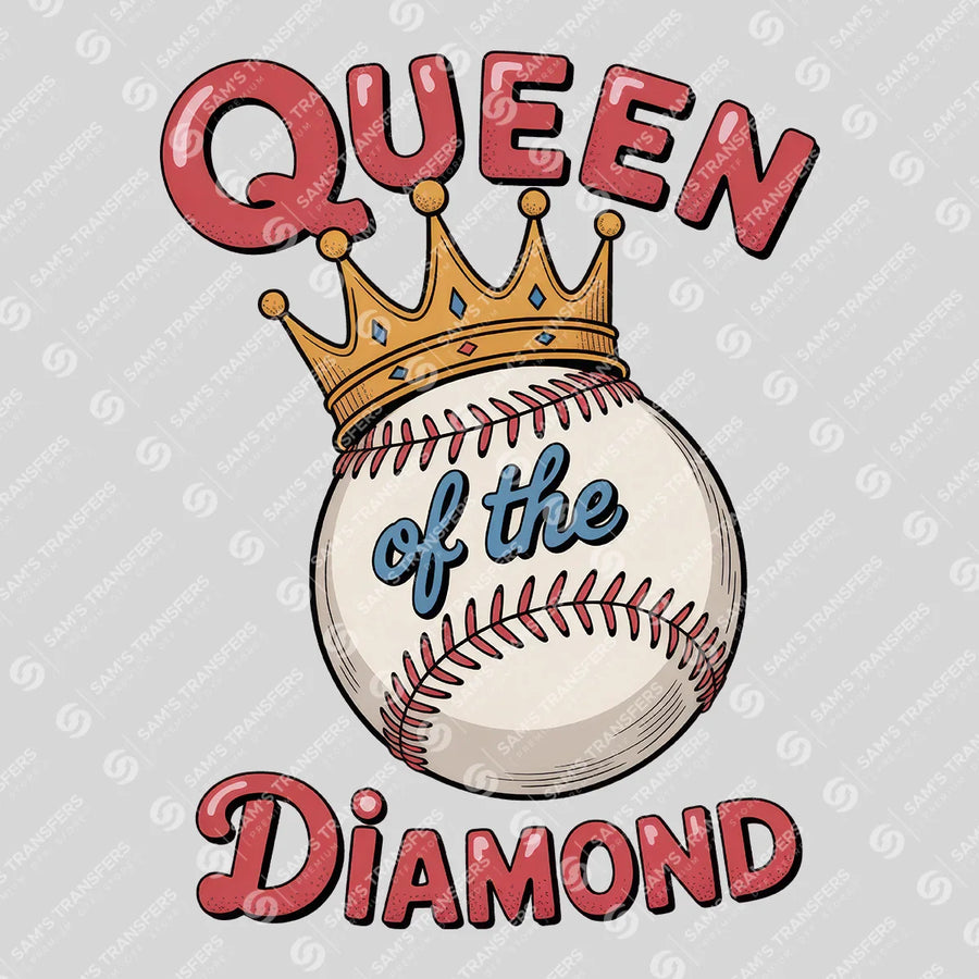 Queen of the Diamond Ready-to-Press DTF Transfer | SAT05821