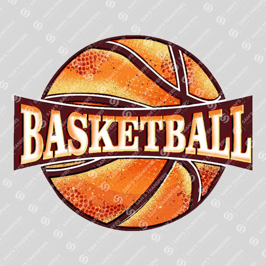 Apparel featuring a Basketball-themed DTF transfer.