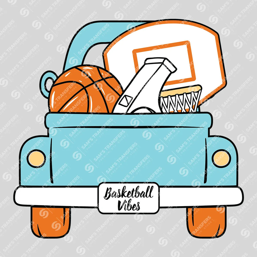 Basketball Vibes Truck Ready-to-Press DTF Transfer | SAT05865