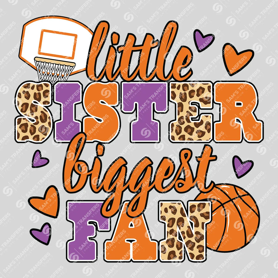 Little Sister Biggest Fan Ready-to-Press DTF Transfer | SAT05868