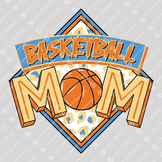 Apparel featuring a Basketball Mom-themed DTF transfer.