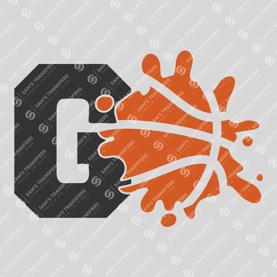 Basketball Letter G Ready-to-Press DTF Transfer | SAT05907