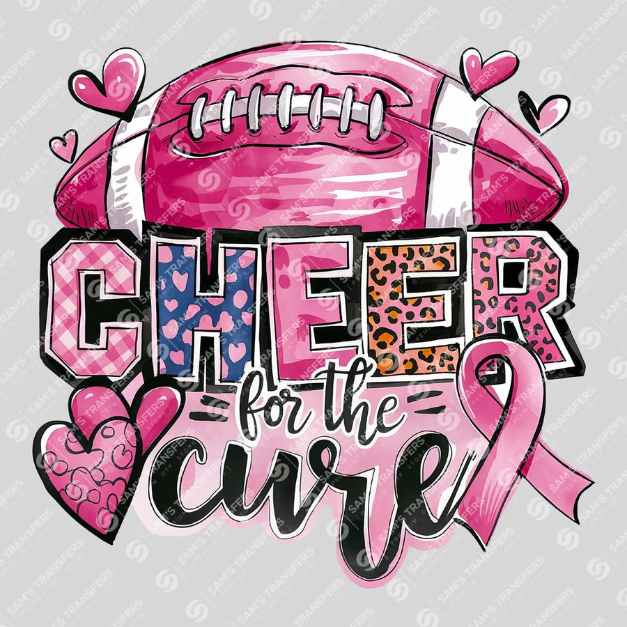 Cheer For The Cure Football Ready-to-Press DTF Transfer | SAT05981