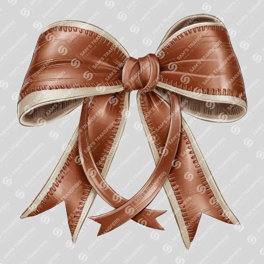 Brown Coquette Bow Ready-to-Press DTF Transfer | SAT05985