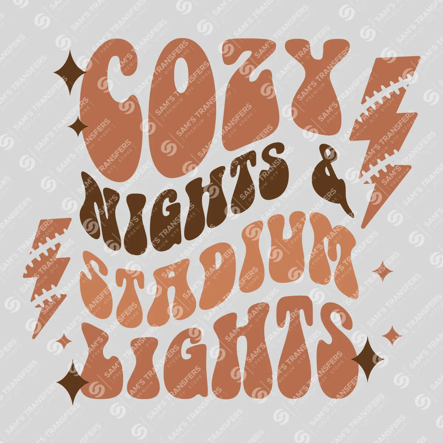 Cozy Nights And Stadium Lights Ready-to-Press DTF Transfer | SAT05988