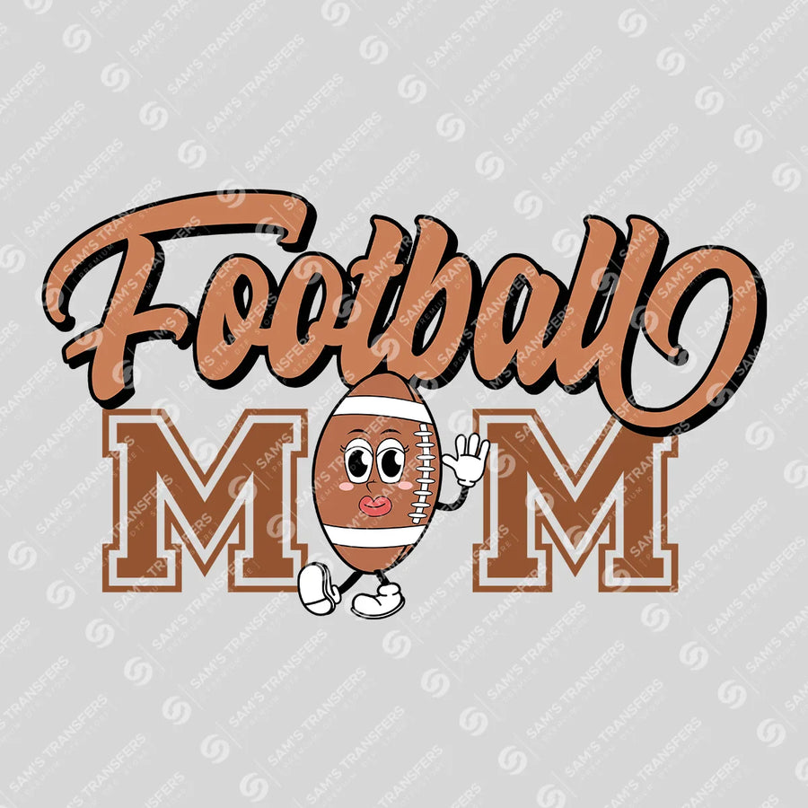 Football Mom Mascot Ready-to-Press DTF Transfer | SAT06003