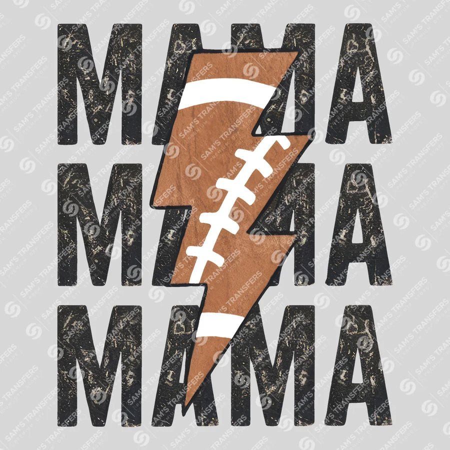 Mama Football Bolt Ready-to-Press DTF Transfer | SAT06035