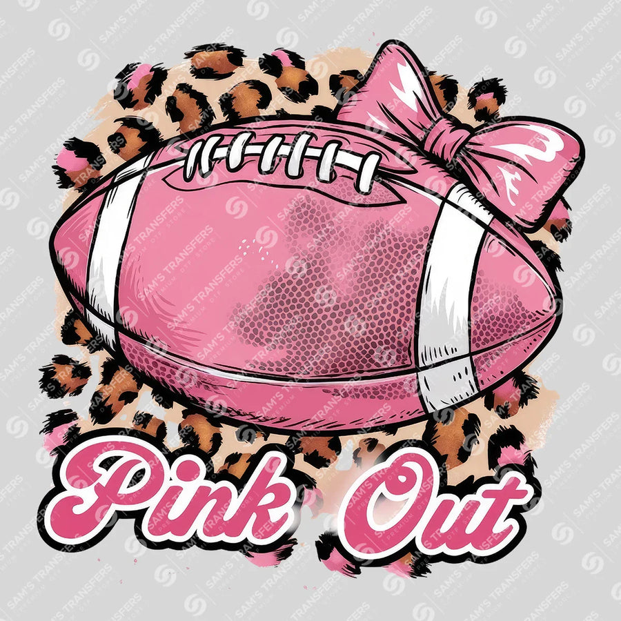 Pink Out Football Ready-to-Press DTF Transfer | SAT06056