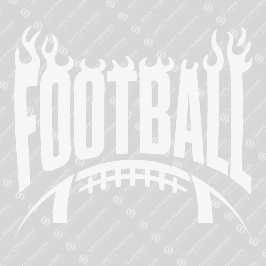 Football Flames Ready-to-Press DTF Transfer | SAT06069