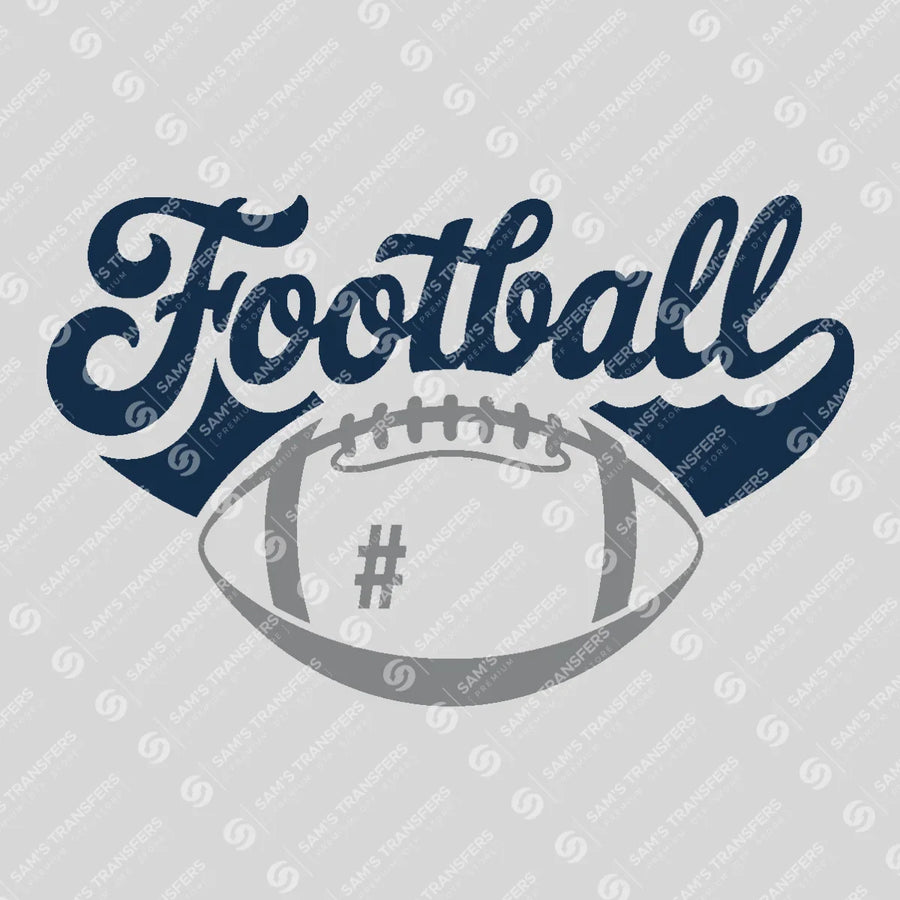 Football Script Number Ready-to-Press DTF Transfer | SAT06071