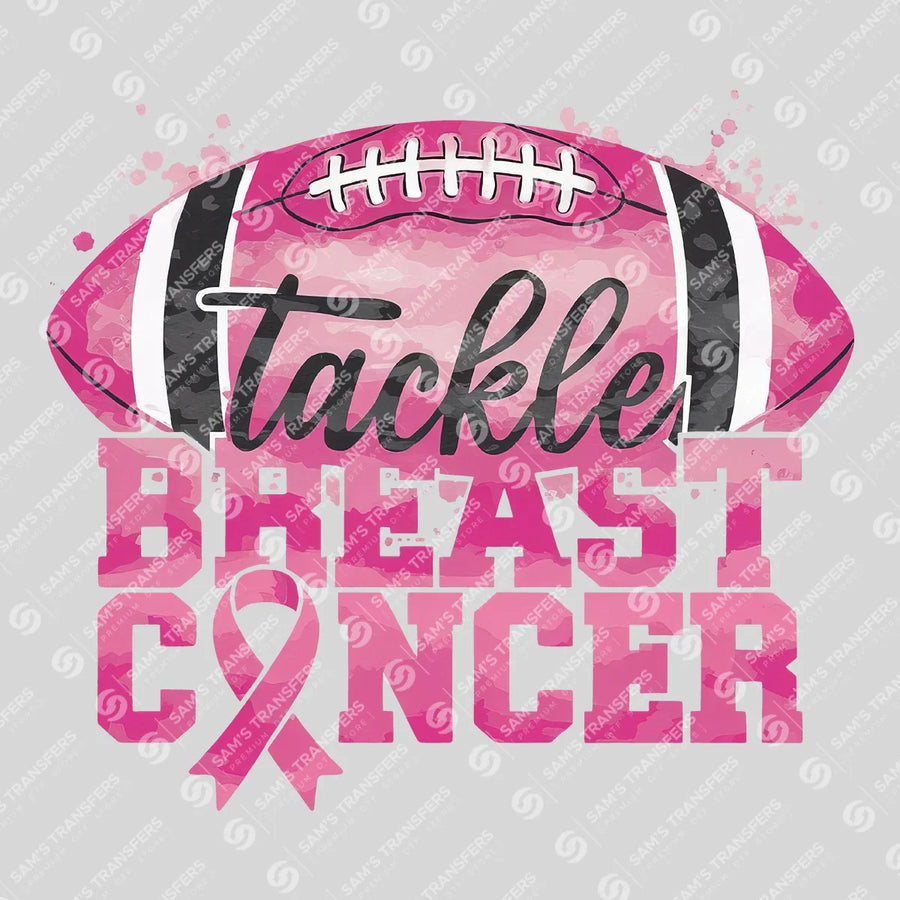 Tackle Breast Cancer Camo Ready-to-Press DTF Transfer | SAT06089