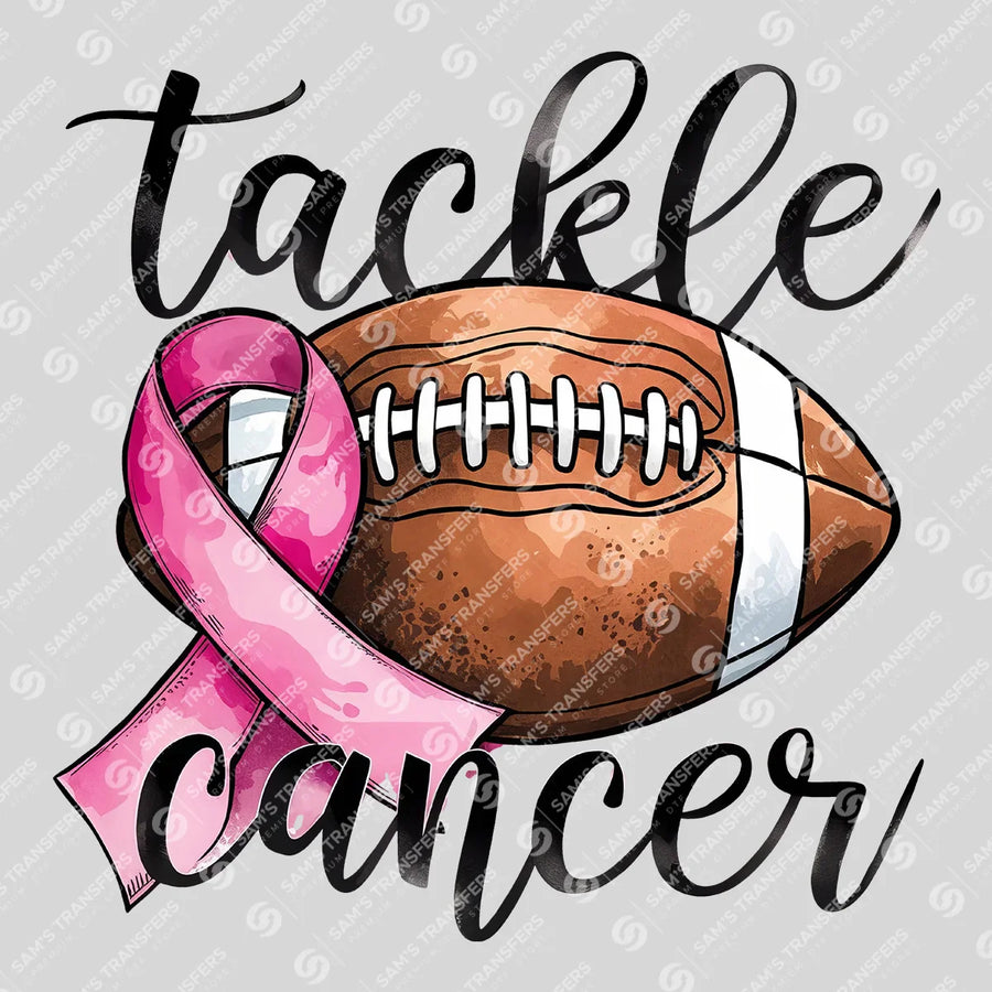 Tackle Cancer Ribbon Ready-to-Press DTF Transfer | SAT06093