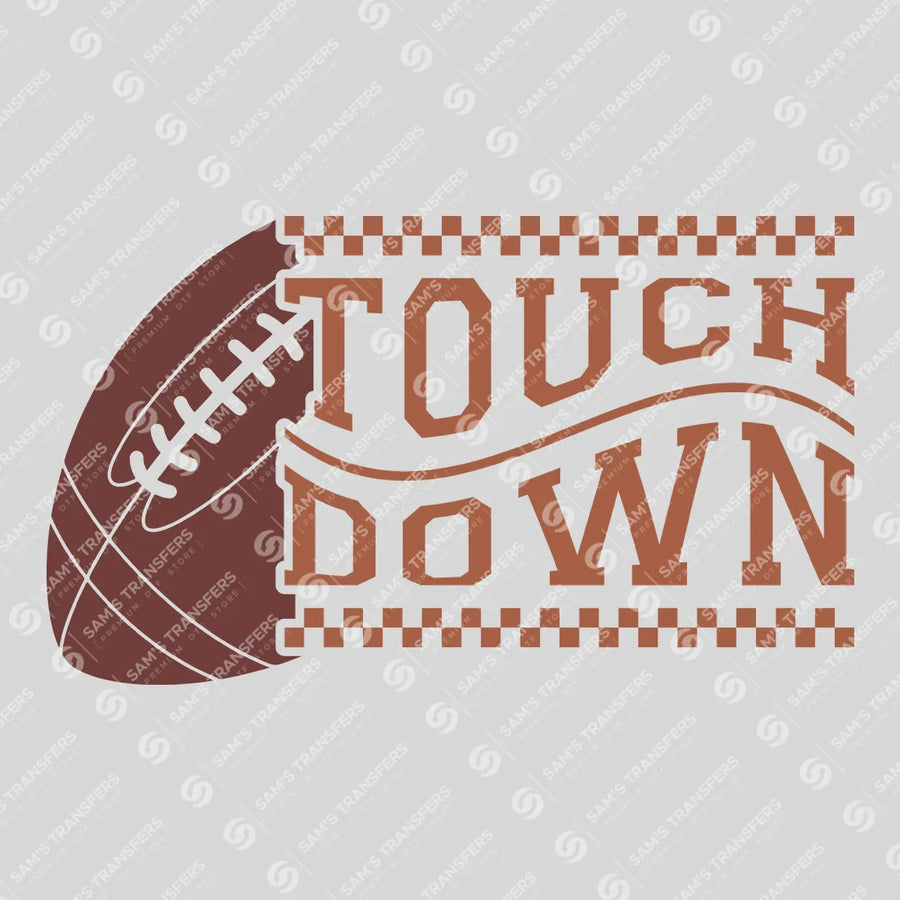 Touchdown Checkered Ready-to-Press DTF Transfer | SAT06100