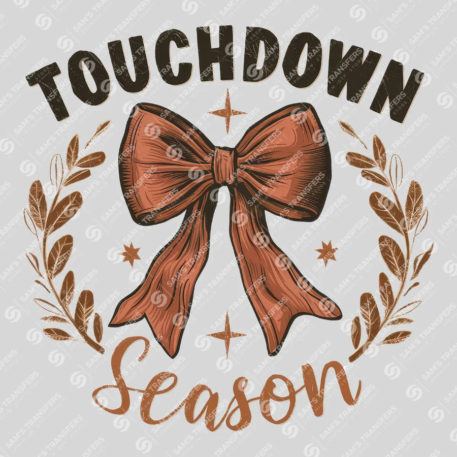 Touchdown Season Bow Ready-to-Press DTF Transfer | SAT06102