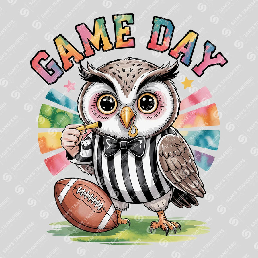 Game Day Owl Referee Ready-to-Press DTF Transfer | SAT06120