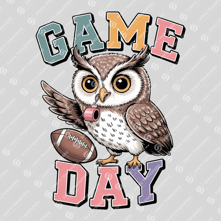 Game Day Owl Ready-to-Press DTF Transfer | SAT06128
