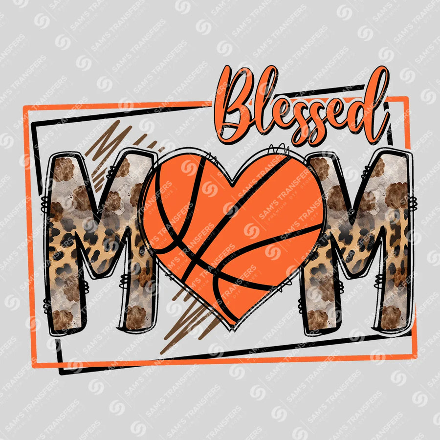 Blessed Mom Basketball Ready-to-Press DTF Transfer | SAT06132