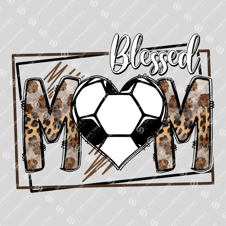 Blessed Mom Soccer Ready-to-Press DTF Transfer | SAT06134