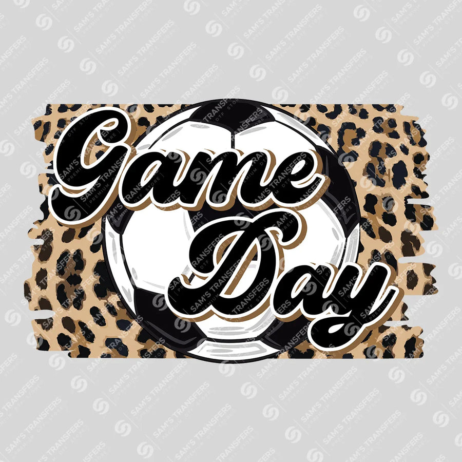 Game Day Soccer Leopard Ready-to-Press DTF Transfer | SAT06140
