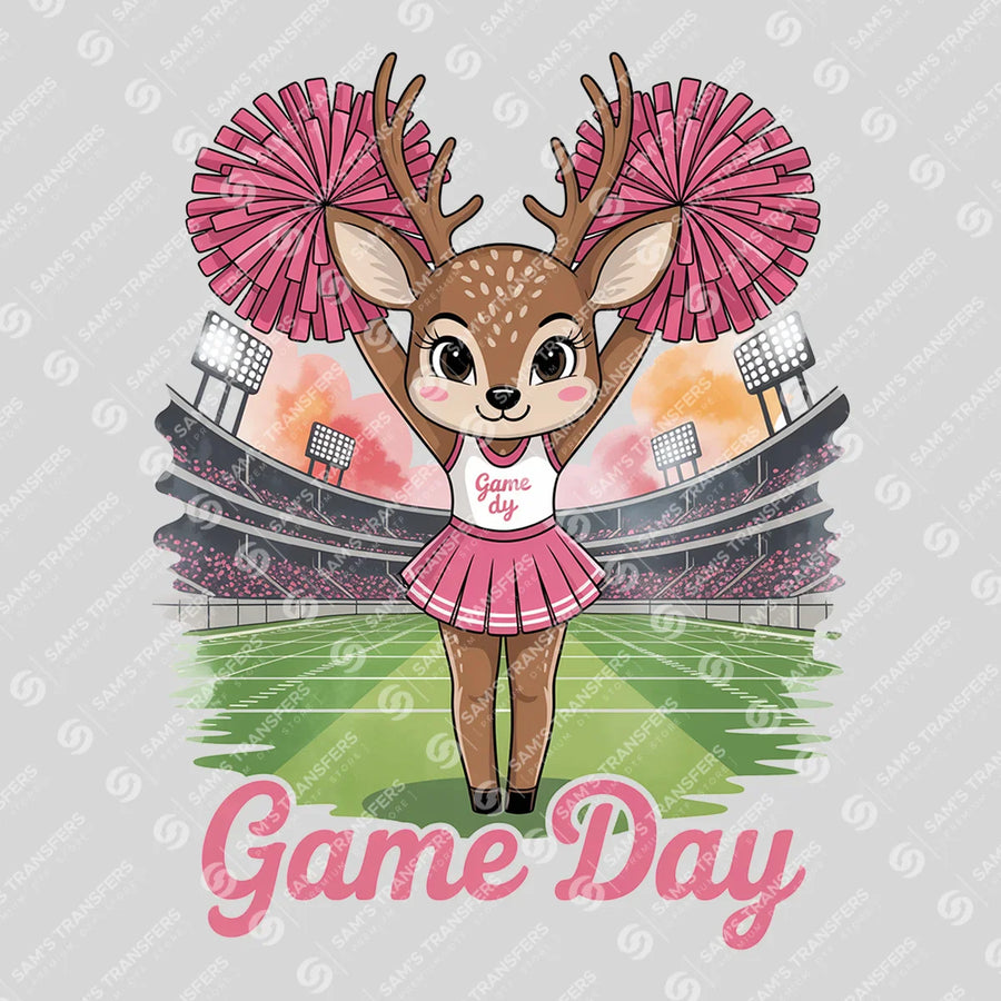 Game Day Cheer Deer Ready-to-Press DTF Transfer | SAT06152