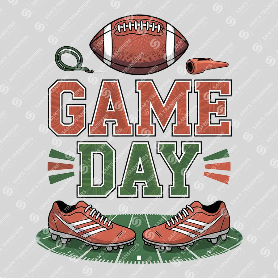 Game Day Cleats Ready-to-Press DTF Transfer | SAT06165