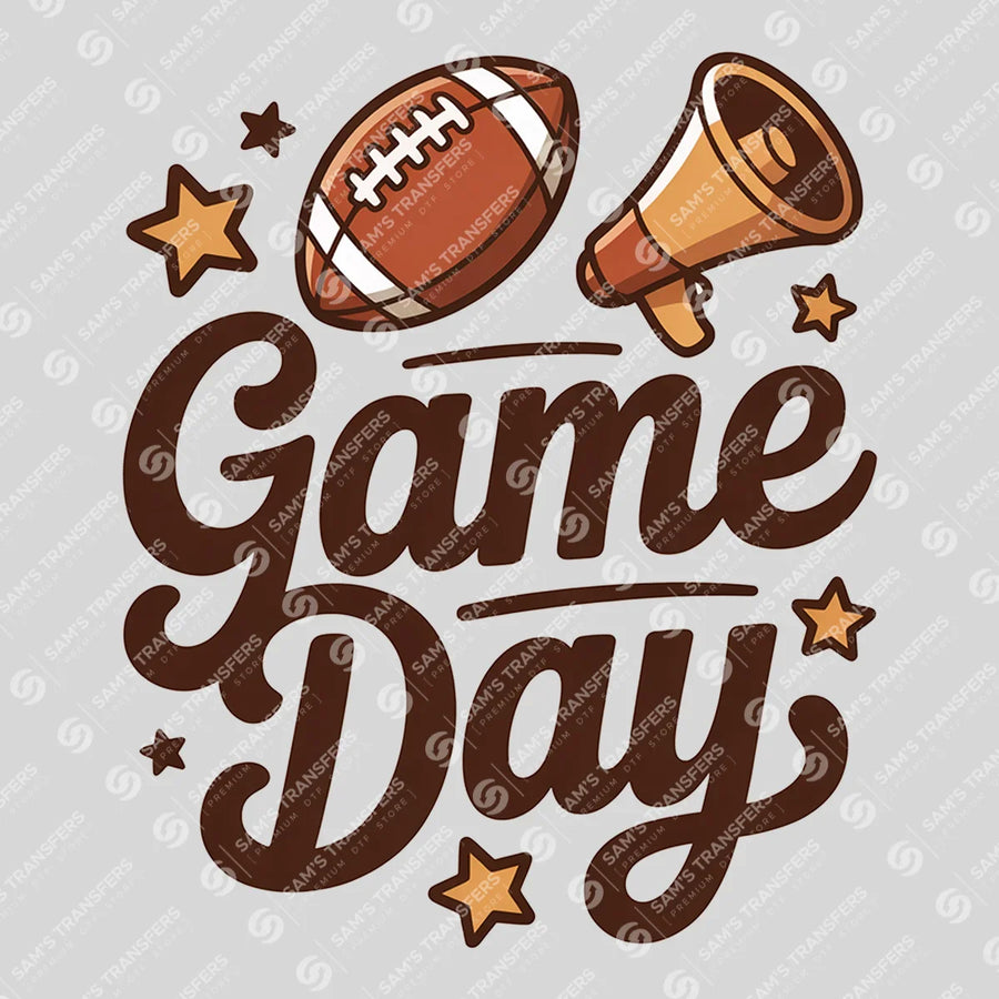 Game Day Retro Stars Ready-to-Press DTF Transfer | SAT06178