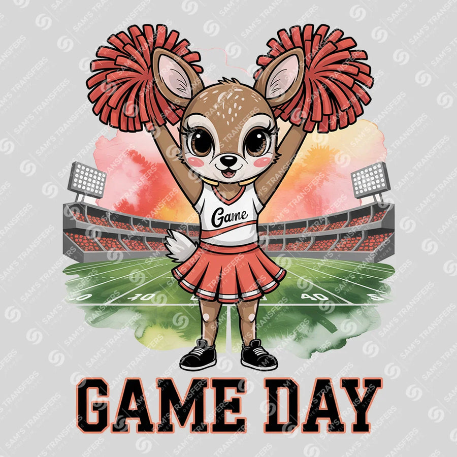 Game Day Deer Cheer Ready-to-Press DTF Transfer | SAT06181