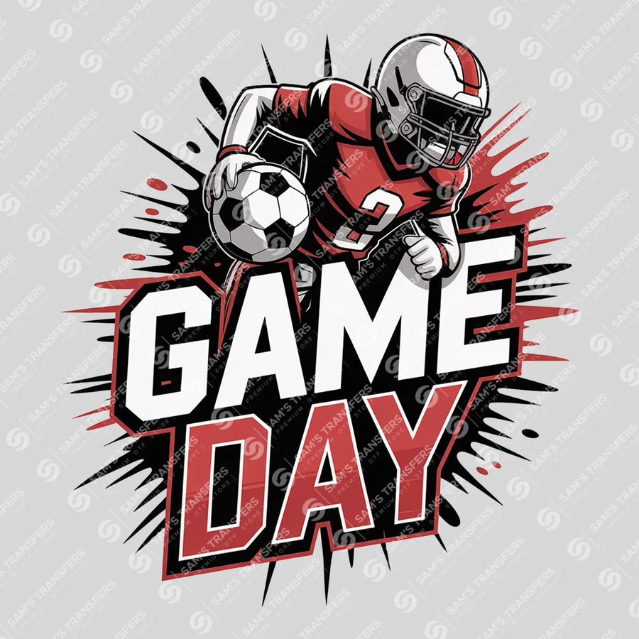 Game Day Player Burst Ready-to-Press DTF Transfer | SAT06183