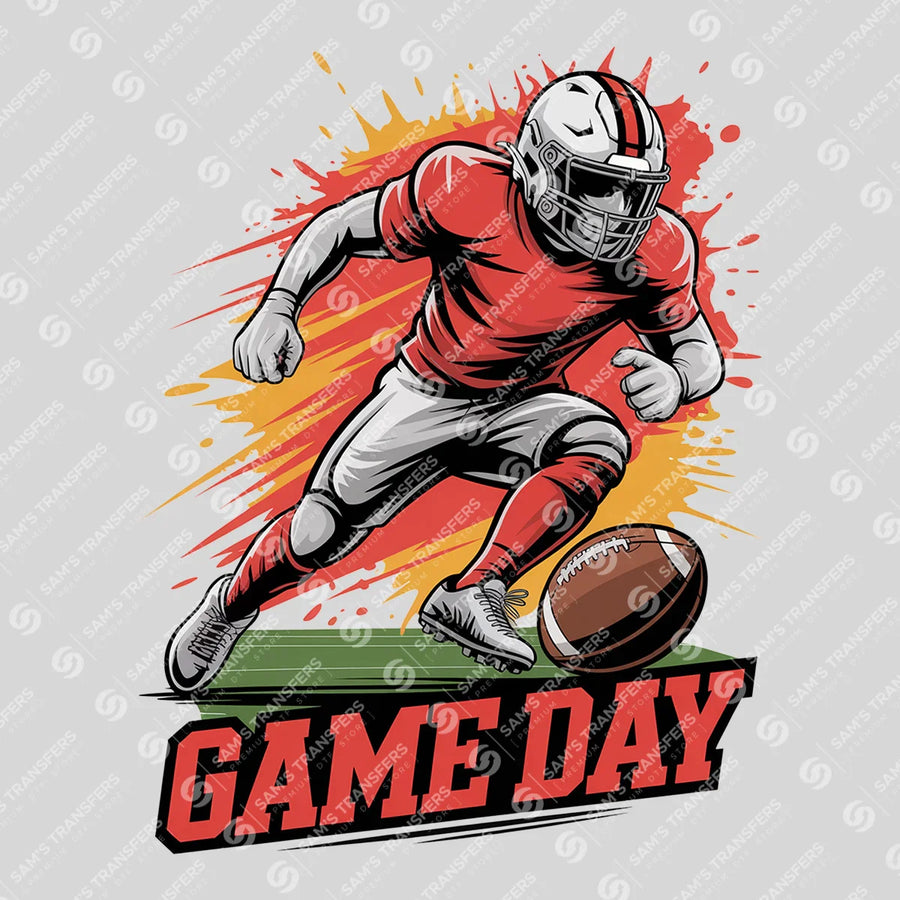 Game Day Player Orange Ready-to-Press DTF Transfer | SAT06189