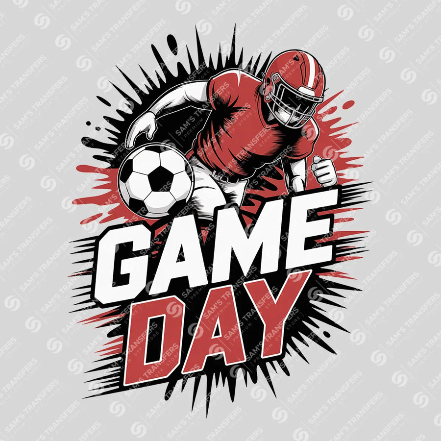 Game Day Soccer Splash Ready-to-Press DTF Transfer | SAT06191